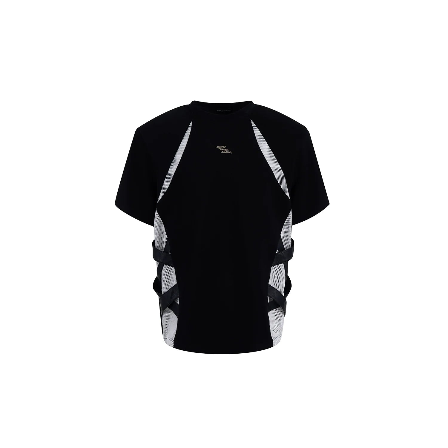 【25s Jun.】Deconstructed Mesh Panel T-shirt