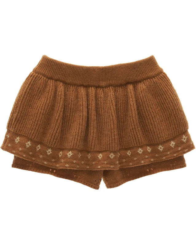 Star Flower Knit  Lazy Crop Sweater Drop