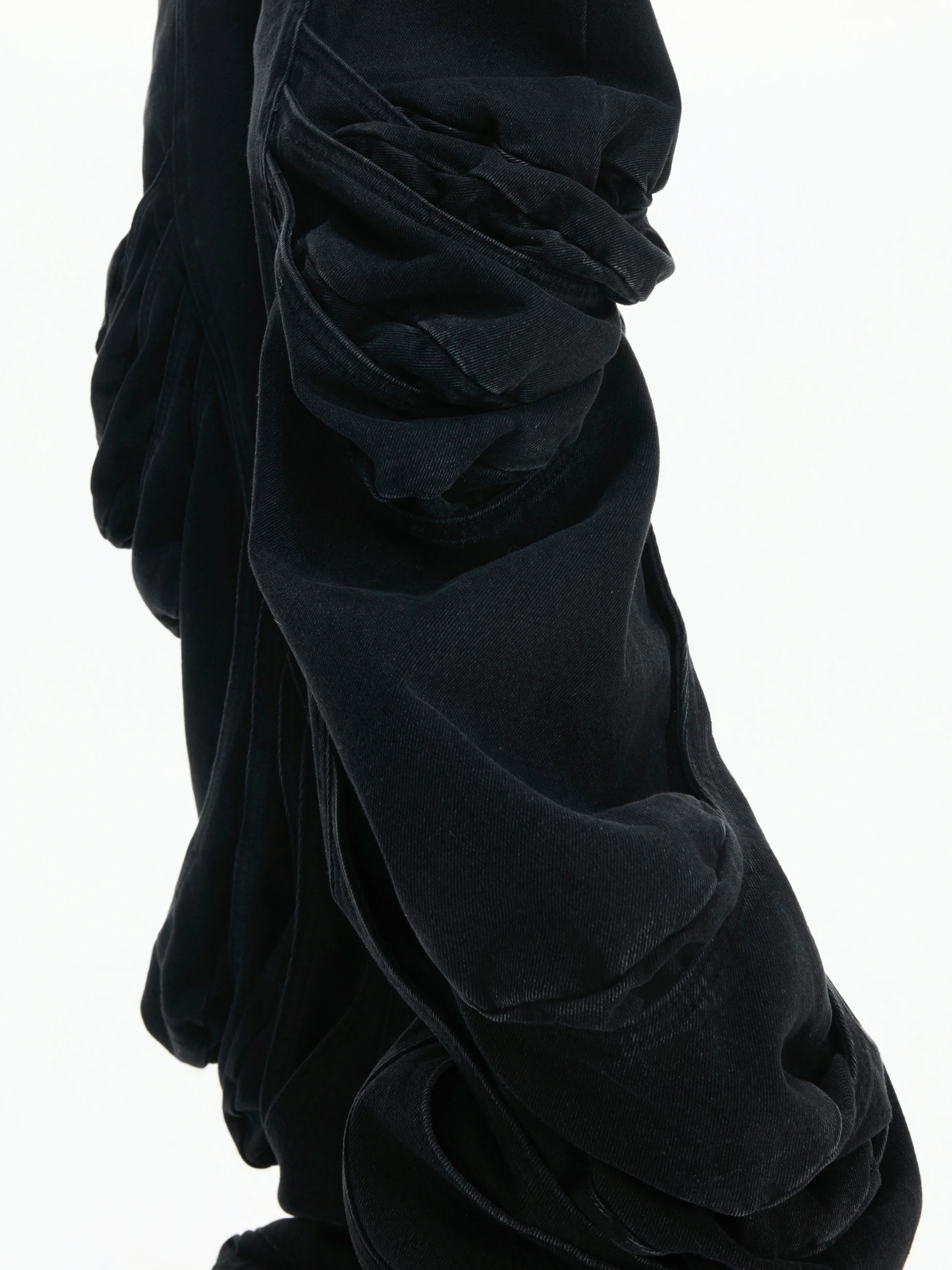 【26s Jan.】Deconstructed Vintage Curved Straight Denim Pants
