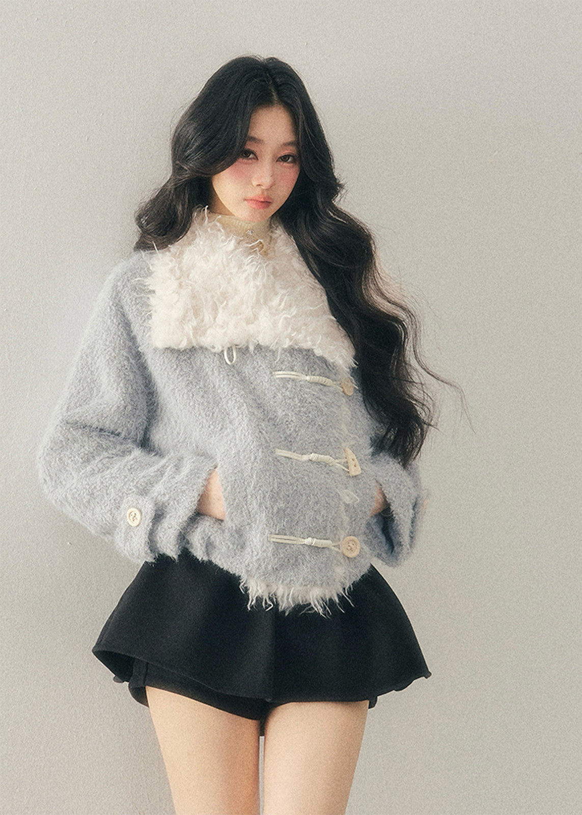 Soft Blue Wool Jacket