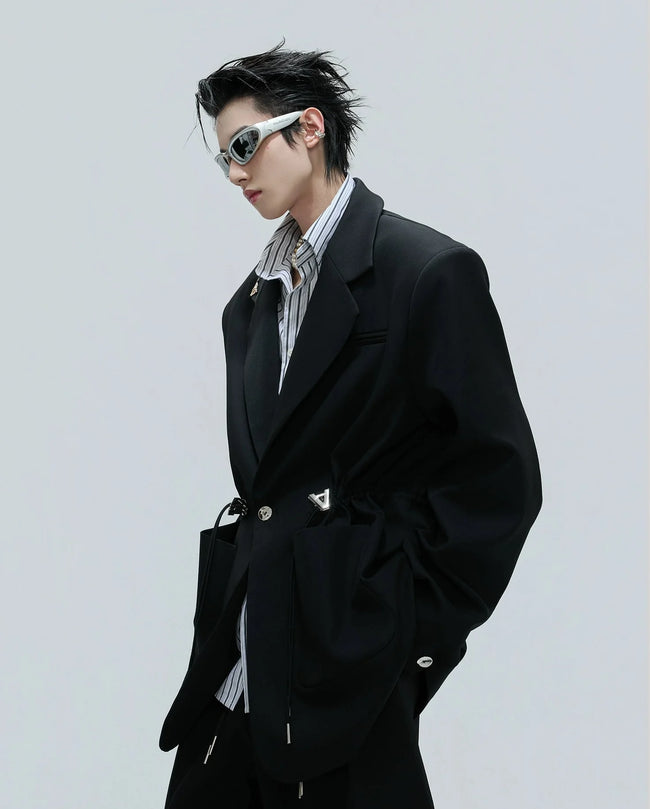【25s Nov.】Drawstring Waist Padded Shoulder Suit/ Trousers Main Image