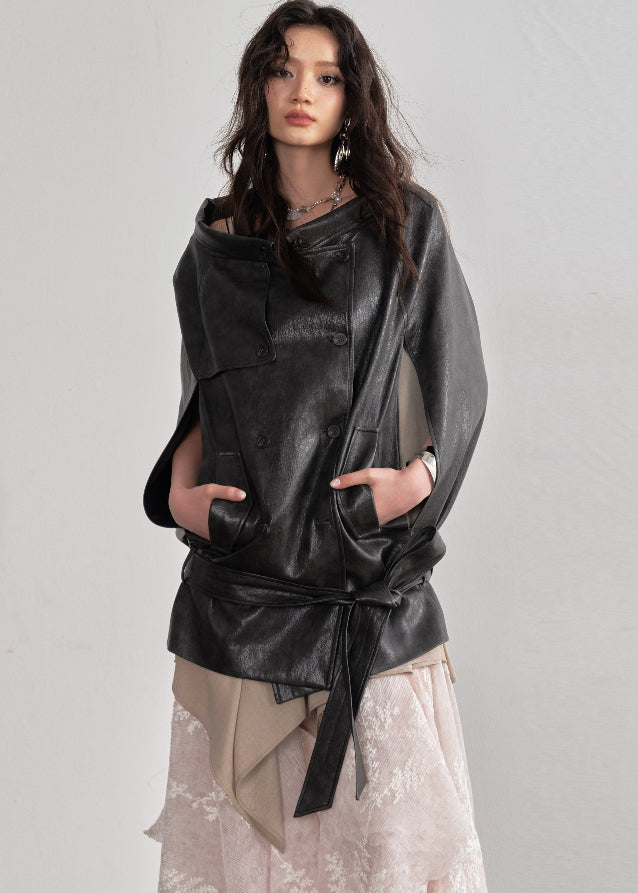 Ebony Flow Cape Jacket
