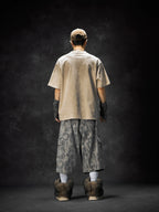 【25s Jun.】Leopard Print Ripped Pocket Cropped Pants