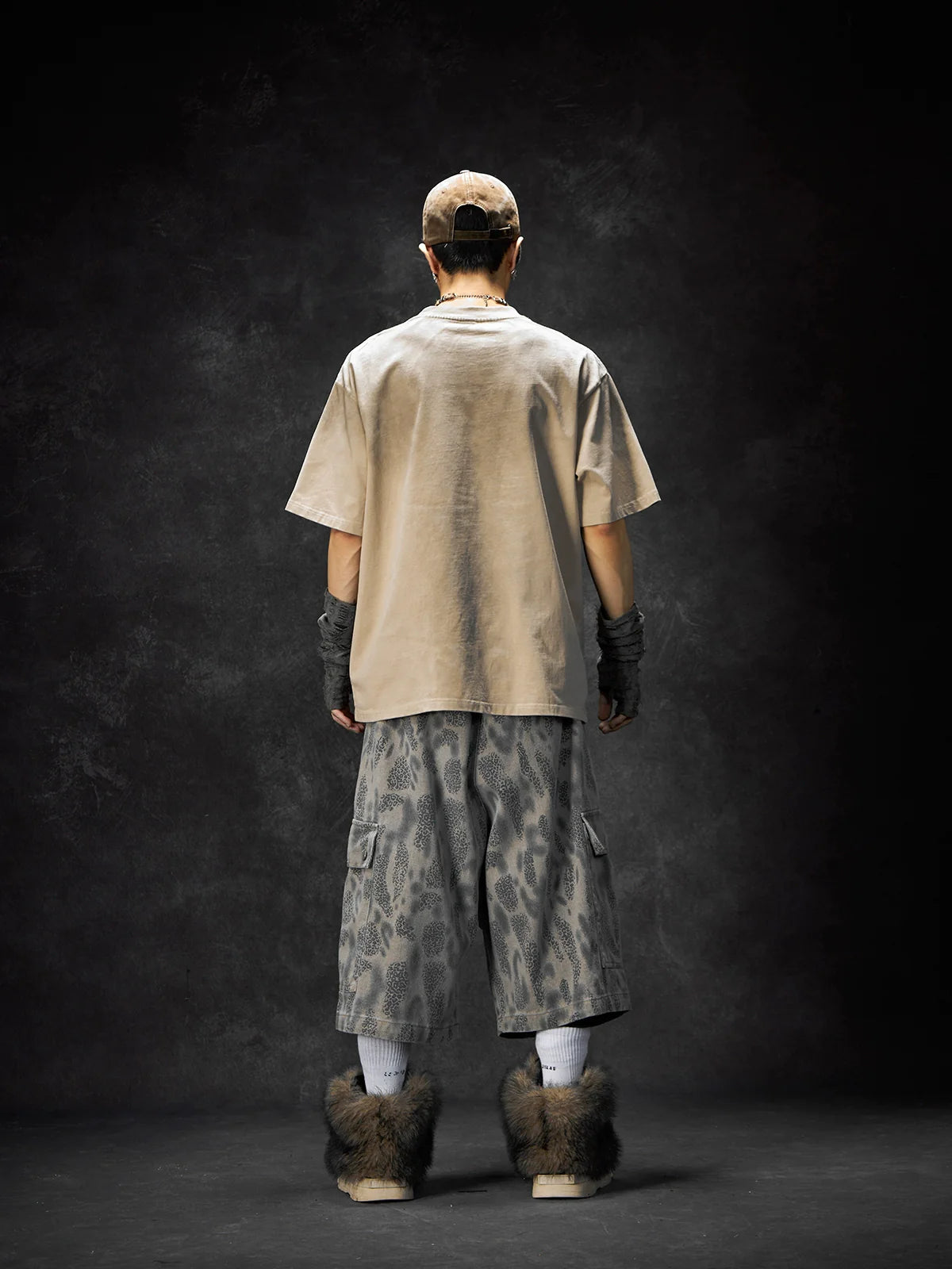 【25s Jun.】Leopard Print Ripped Pocket Cropped Pants