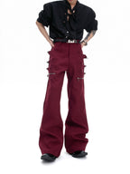 【25s Sep.】Vintage Metal Zipper 3D Pocket Pants