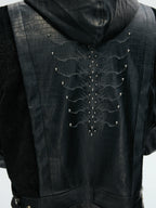 【26s Feb.】Horsehair and Crocodile Print Hooded Jacket