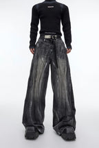 【25s Mar.】Hand-painted Design Baggy Jeans