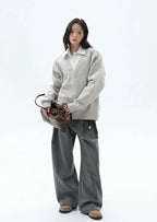 【26s Jan.】Clean-Fit Layered V-Neck Lambswool Knit Sweater