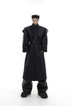 【23s August.】Turtleneck Shoulder Pad Coat