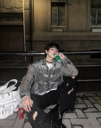 【26s Jan.】Sheer Mesh Korean-Style Casual Shirt