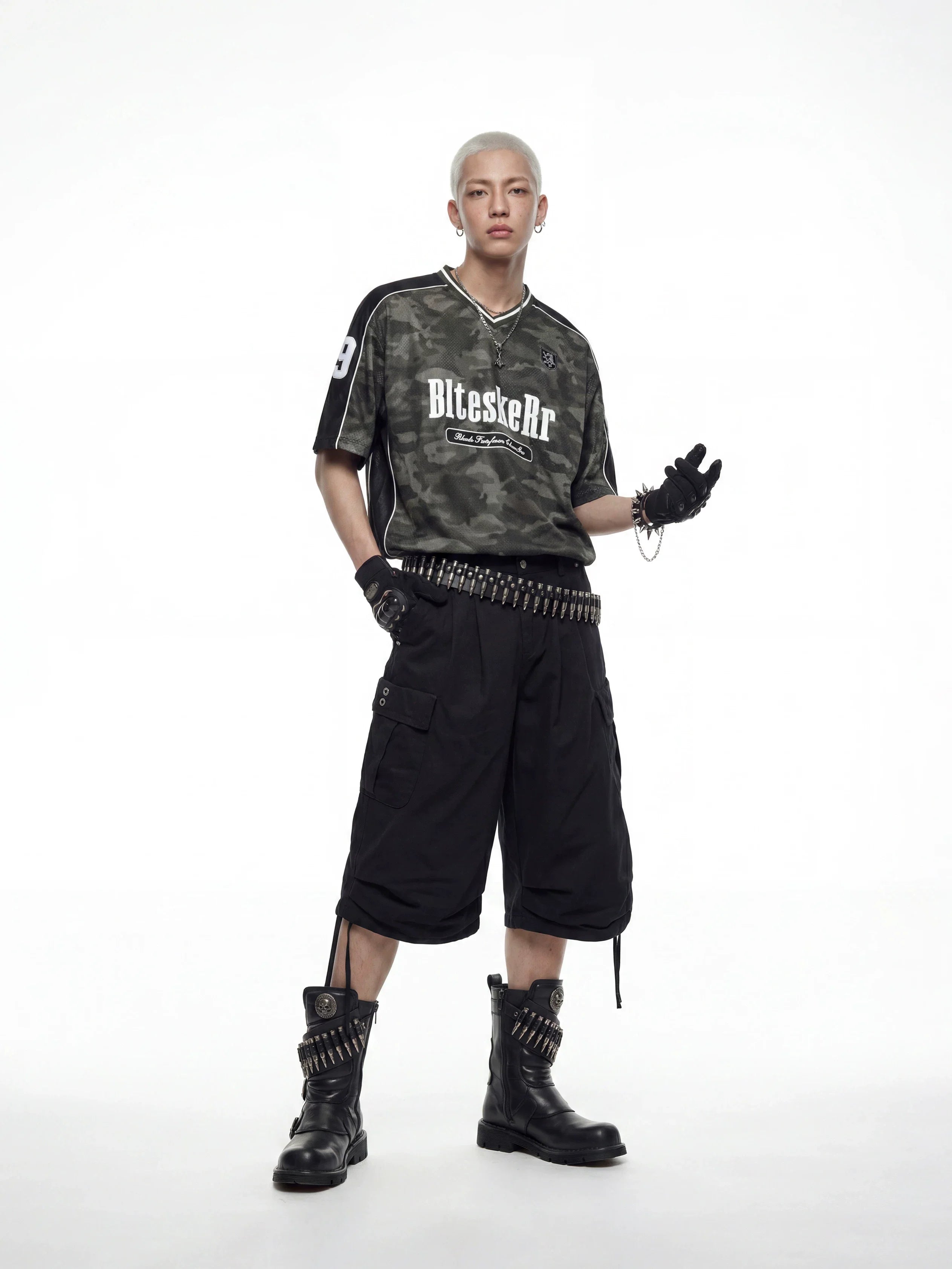 Camo Panel Jersey Street Tee