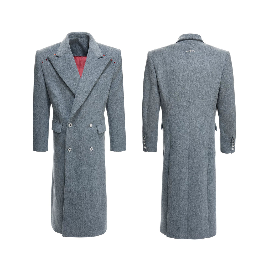 【26s Feb.】Structured Double-Breasted Wool Long Coat