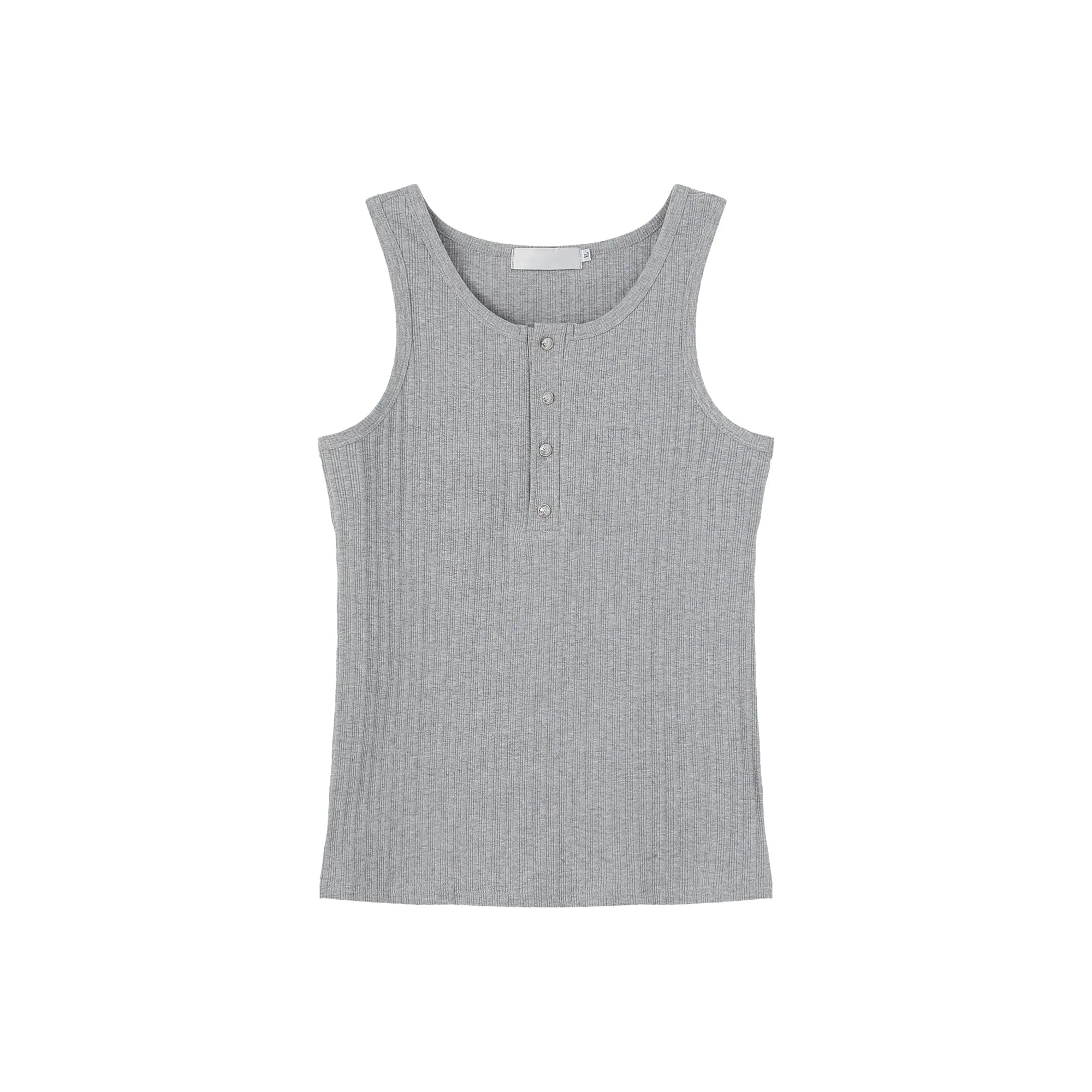 【25s Aug.】Minimalist Solid Color Crew Neck Tank Top