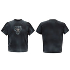 Hand-Painted Gradient Shoulder Tee