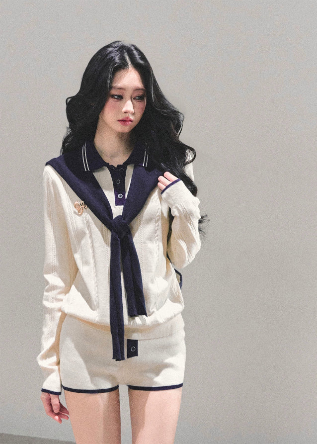 Seoul Prep Cozy Knit Shorts Set