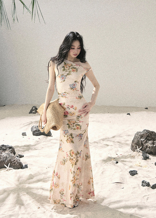 Blooming Whisper Floral Mesh Dress Main Image