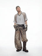 Deconstructed Patchwork Distressed Jersey Tee