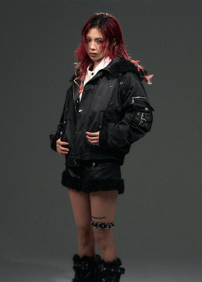 Riot Halo Fur Hood Jacket Main Image