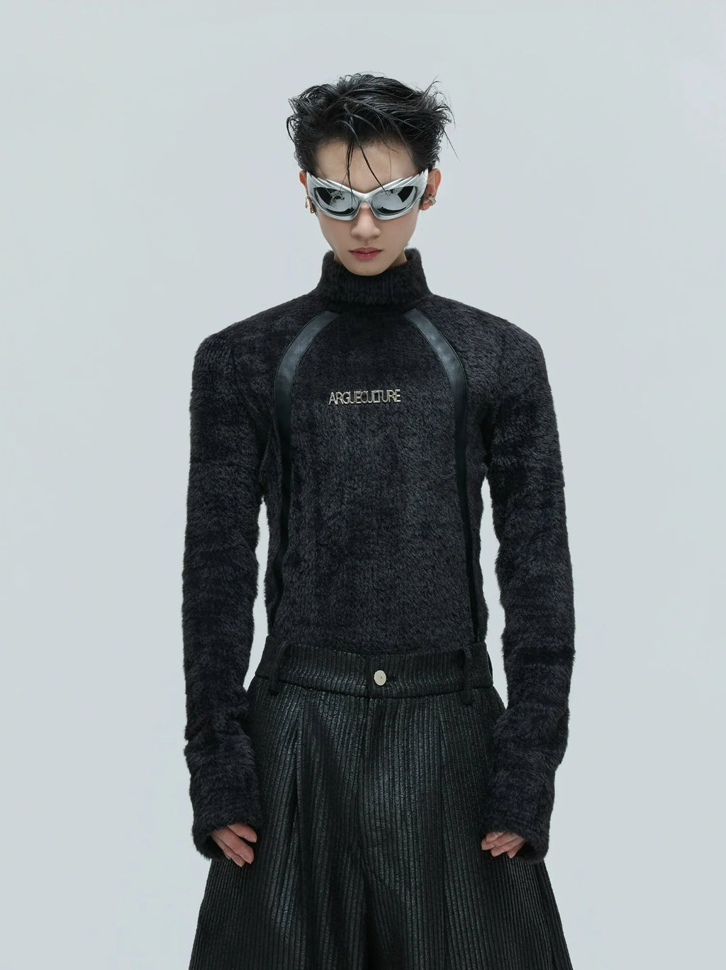 【25s Nov.】Deconstructed Faux Mink Turtleneck Bottoming Shirt