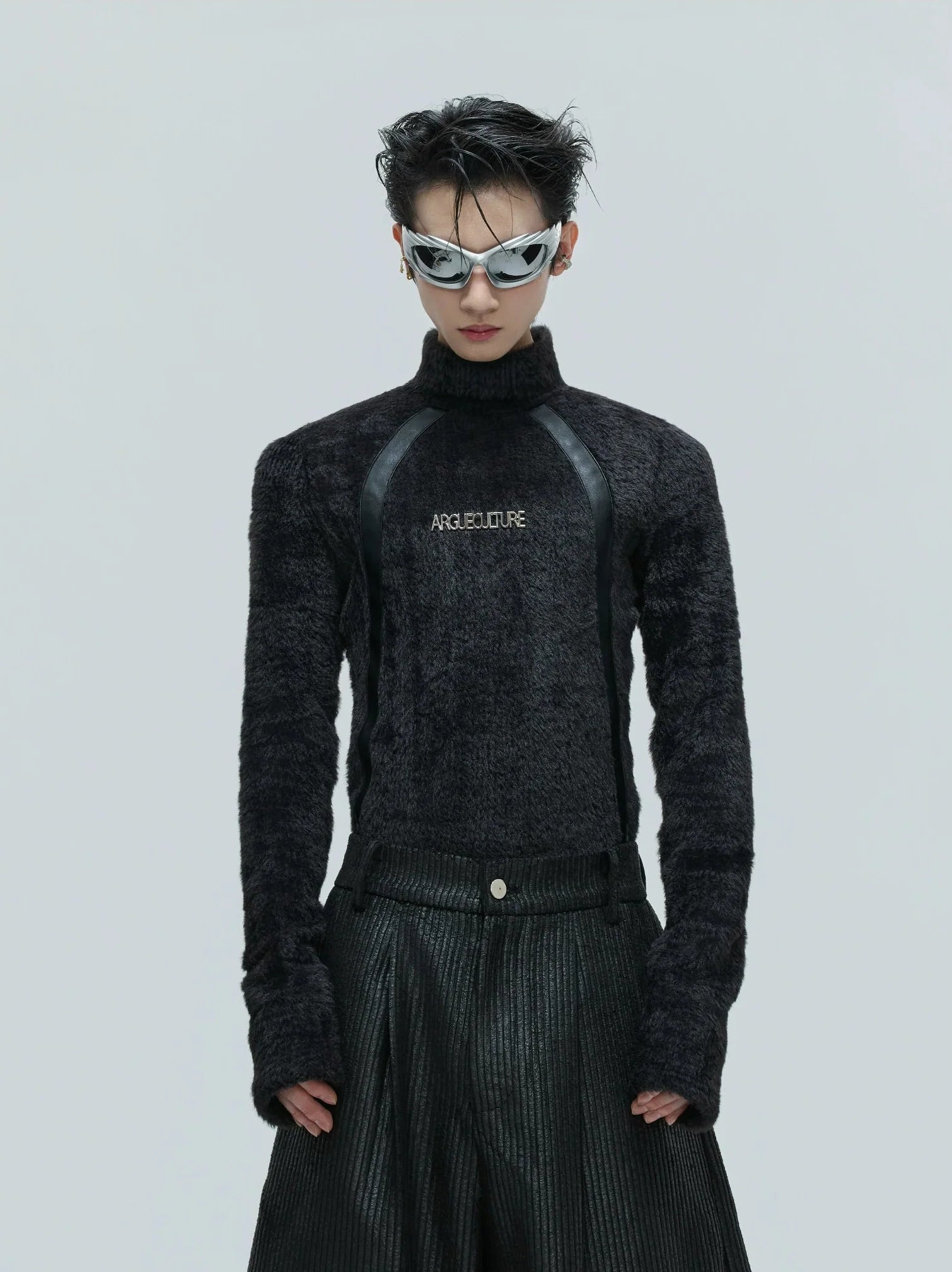 【25s Nov.】Deconstructed Faux Mink Turtleneck Bottoming Shirt