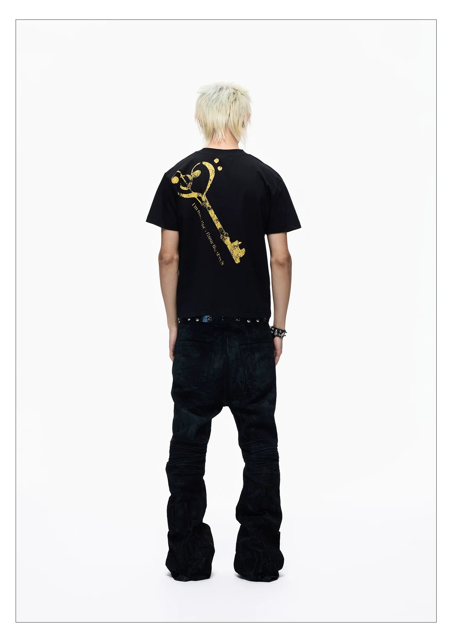Vintage Rock Band Graphic Cropped Tee
