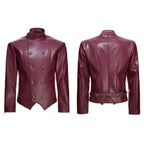 【26s Mar.】Napoleon Double-Breasted Leather Jacket
