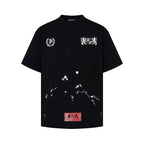 Cartoon Lion Badge Oversized Tee