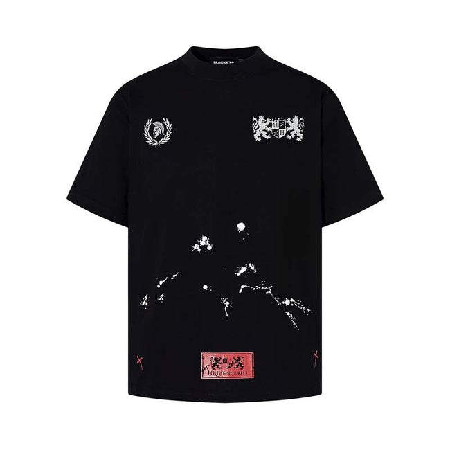 Cartoon Lion Badge Oversized Tee Hover Image