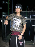 Silver Foil Graphic Street Tee