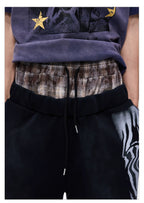Double Waist Leopard Panel Sweatpants