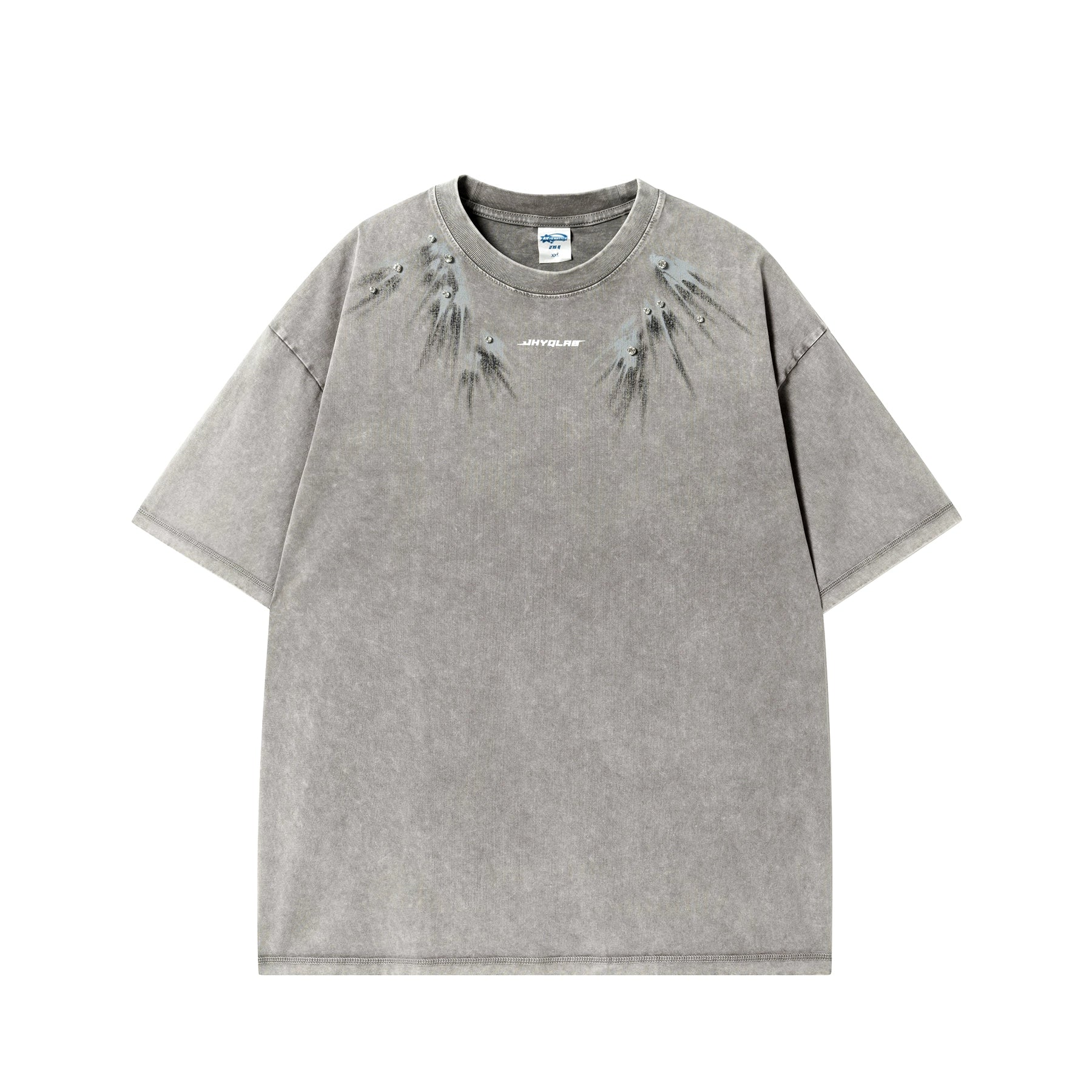 【25s Aug.】Vintage Printed Rhinestone Short Sleeve T-Shirt