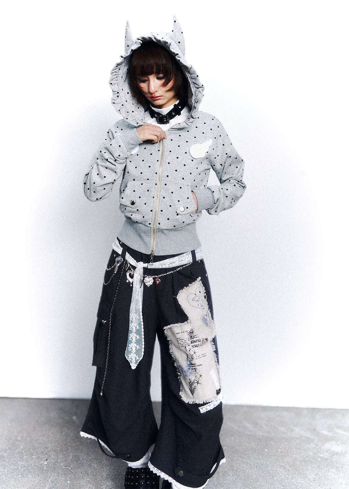Dot Static Hooded Jacket