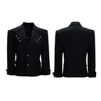 【26s Apr.】Silver Detail Double-Breasted Tailored Suit Set