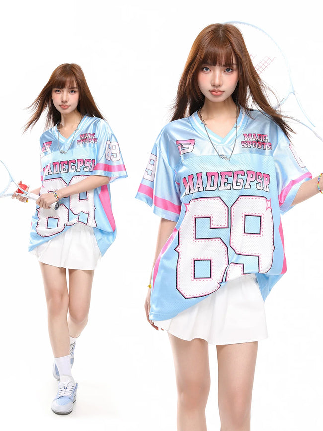 69 Number Mesh Jersey Tee Hover Image