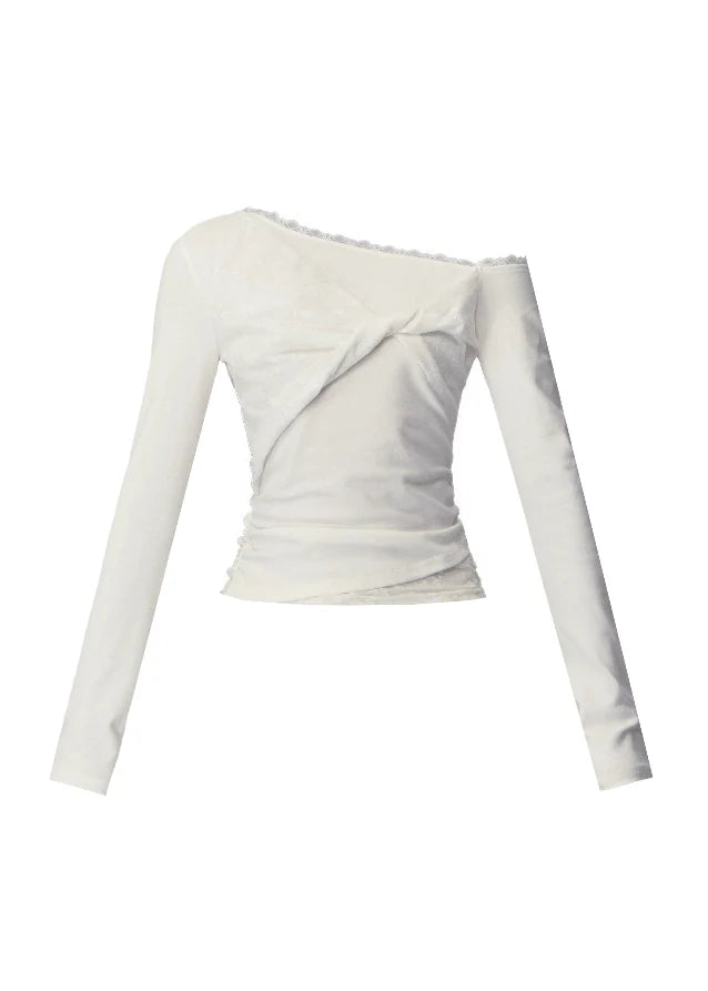White Trace Lace Top