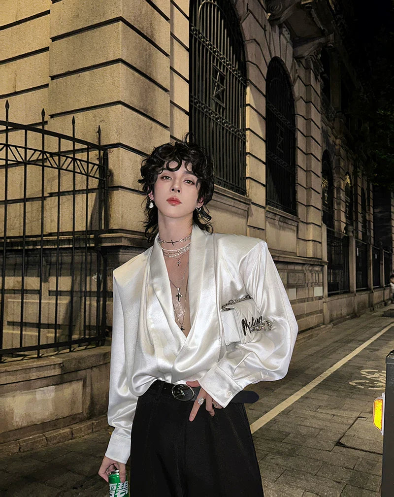 【26s Jan.】Minimal Leather Long-Sleeve Shirt