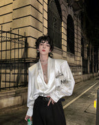 【26s Jan.】Minimal Leather Long-Sleeve Shirt