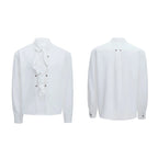 【25s Aug.】Scarf Neckline Ice Silk Shirt
