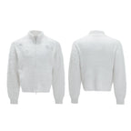 【25s Nov.】High-neck Plush Pearl Embellished Sweater