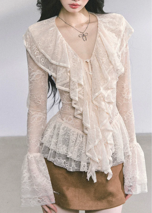 Belle Époque Sheer Lace Blouse