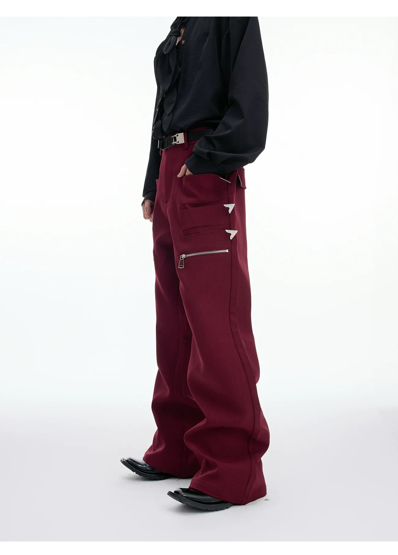【25s Sep.】Vintage Metal Zipper 3D Pocket Pants