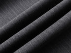 Gray Stripe Pleated Wide Trousers