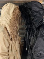 Shibuya MA-1 Fur Collar Bomber Jacket