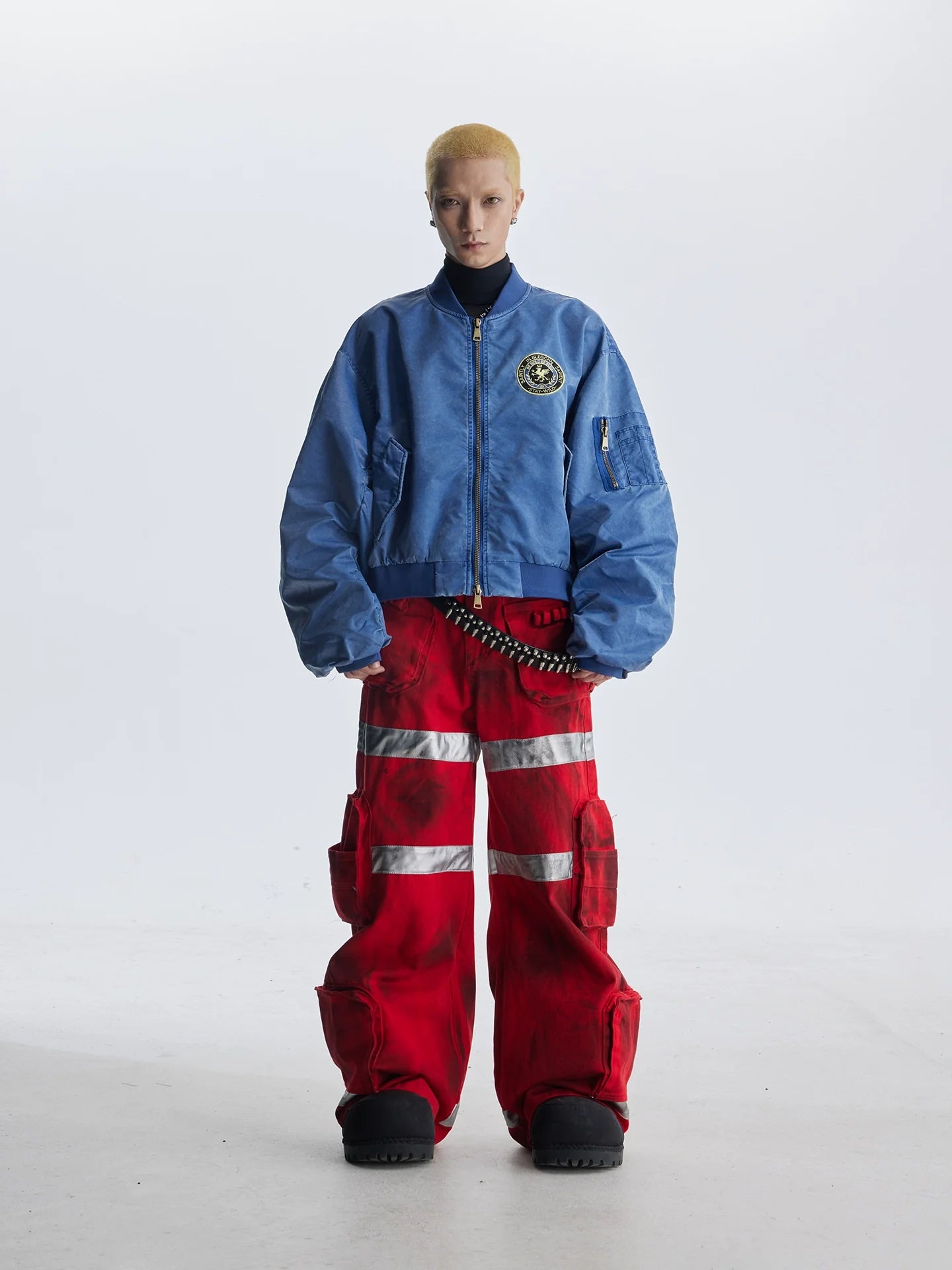 【25s Aug.】Street Dirty Dyed Multi-pocket Jeans
