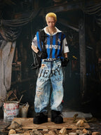 Blue Black Stripe Jersey Tee