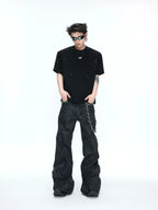 【26s May】Studded Deconstructed Boxy Shoulder Tee