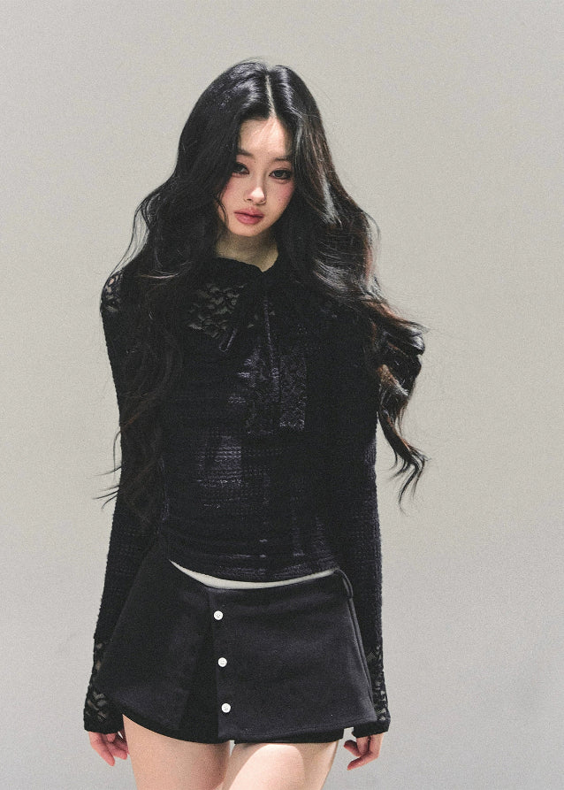 Parisian Lace Bow Top