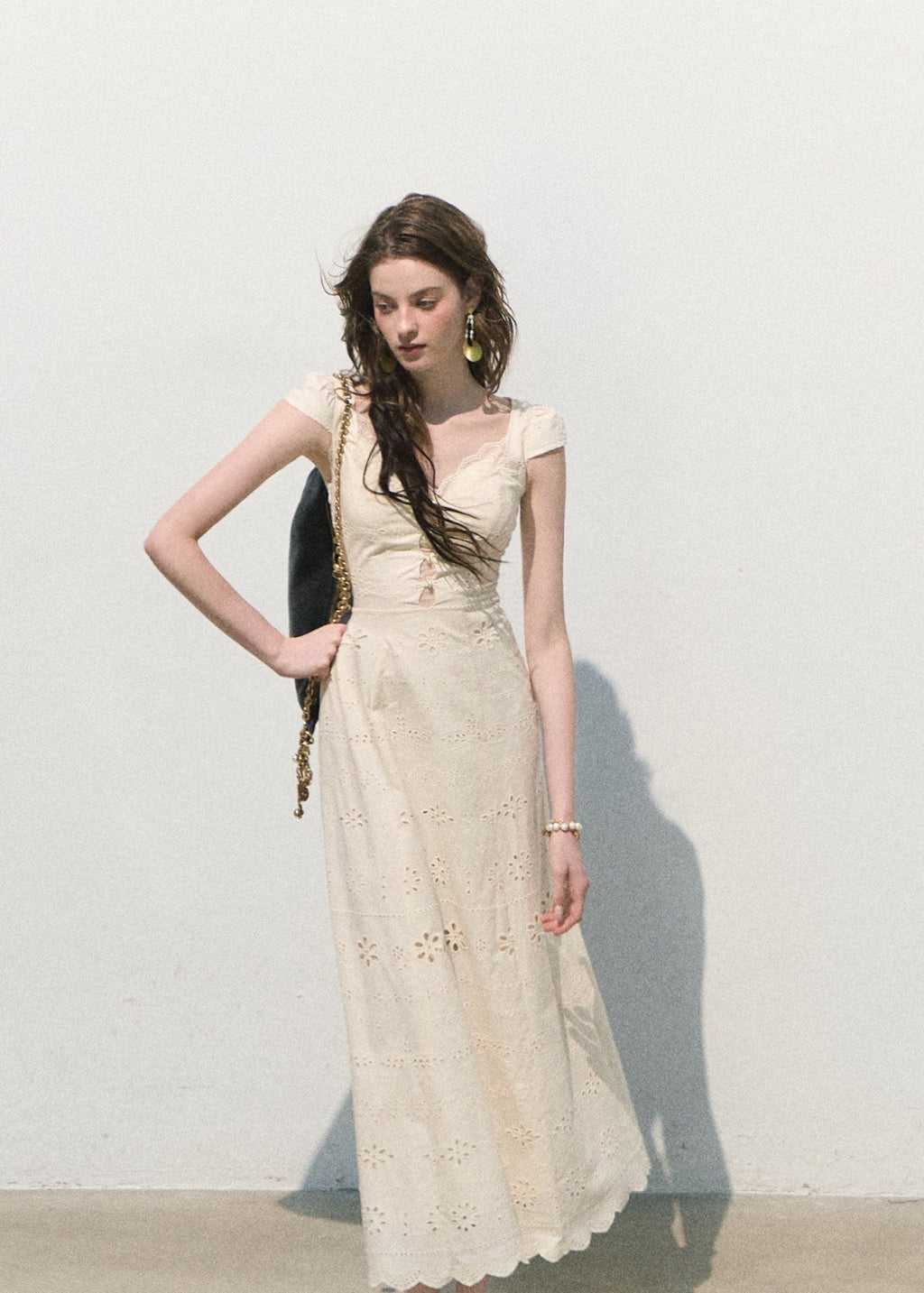 Heartbeat Time Cotton Lace Dress
