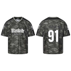 Embroidered Camo Mesh Jersey Tee