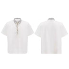 【25s Jun.】Sequined Safety Pin Polo Shirt T-shirt
